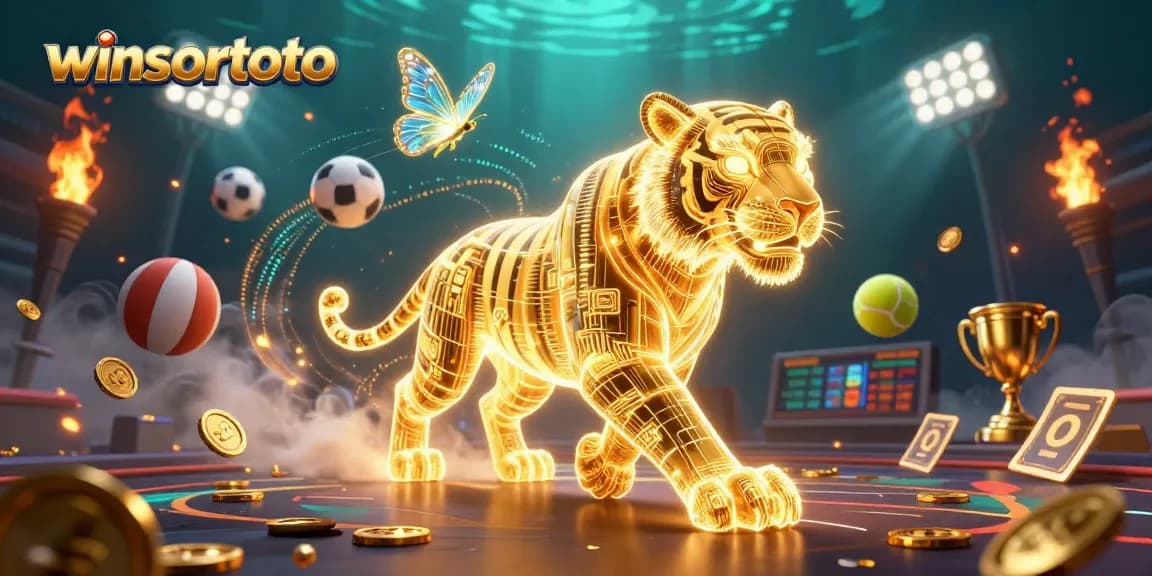Menghadirkan pengalaman bermain winsortoto dengan karakter macan emas neon di kasino digital.