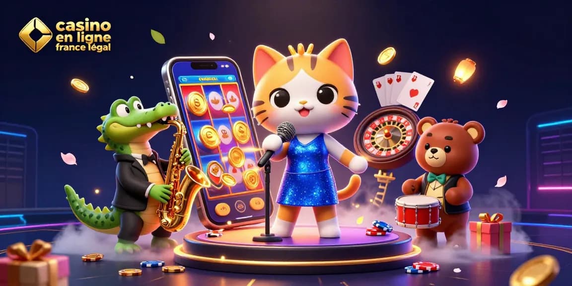 Profitez de l'énergie dynamique du casino en ligne France légal avec nos personnages animés captivants.