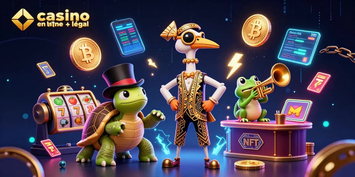 Jouer dans un casino en ligne France légal avec des personnages colorés dans un environnement dynamique.