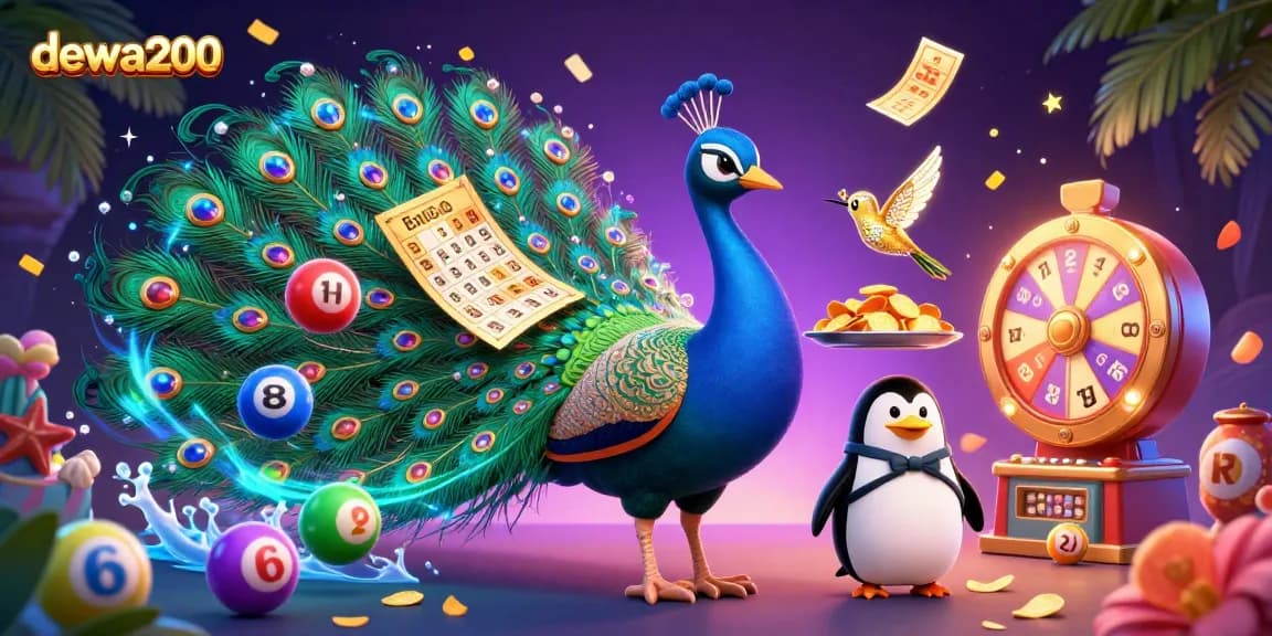 Menangkan lotere dengan dewa200 dan lihat burung merak yang megah serta pengantar chips emas.
