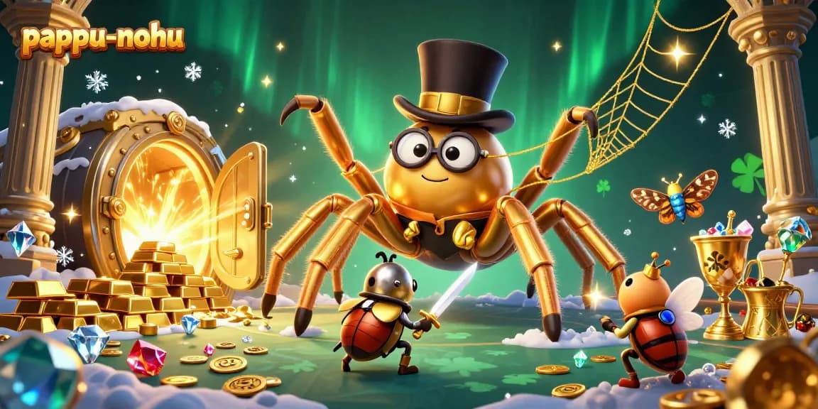 Join the excitement of pappu-nohu with a vibrant 3D illustration showcasing thrilling wins and engaging gameplay.