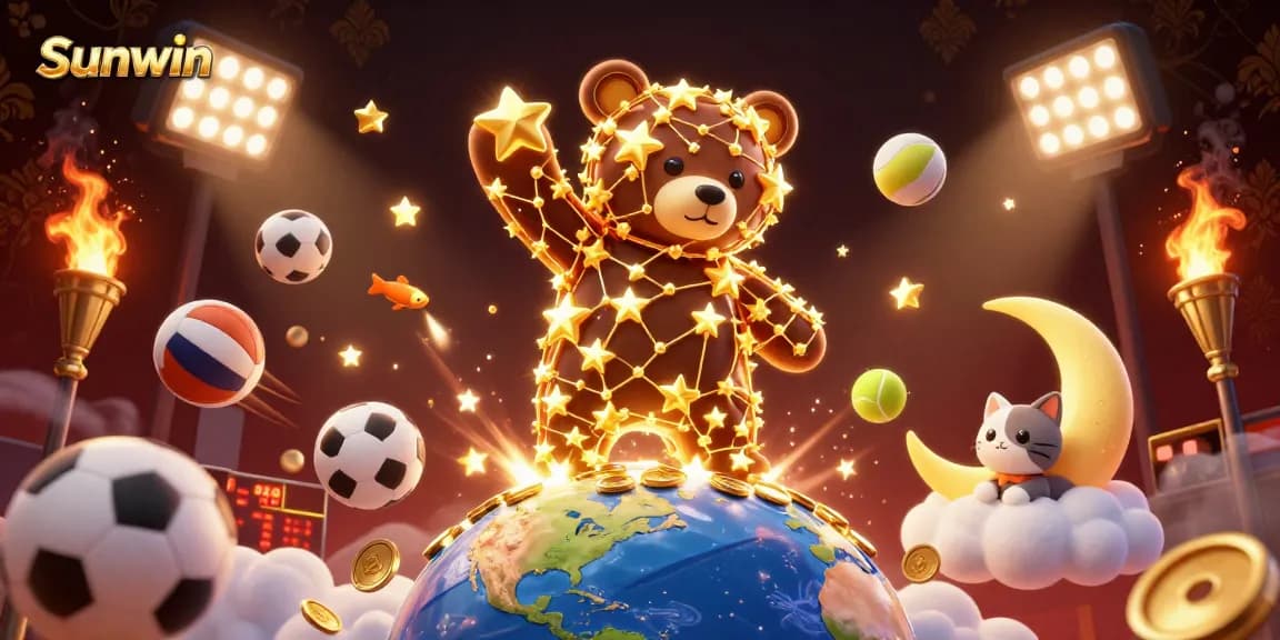 Experience Sunwin's thrilling gaming adventure with racing stars, sports elements, and golden rewards!