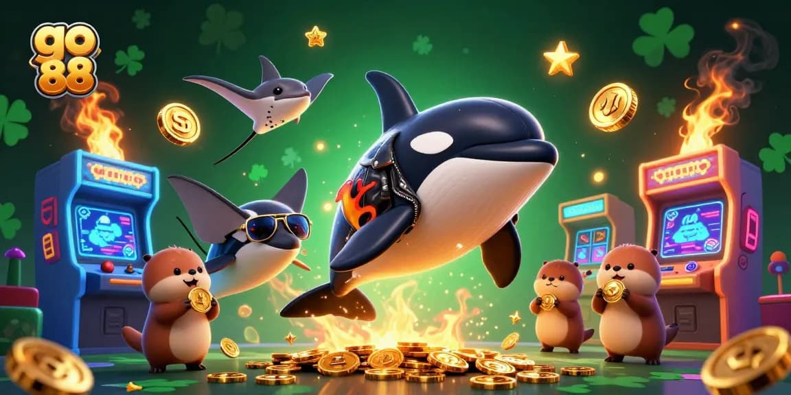 Engage with go 88 gaming luck while exploring vibrant 3D casino-themed underwater fun.