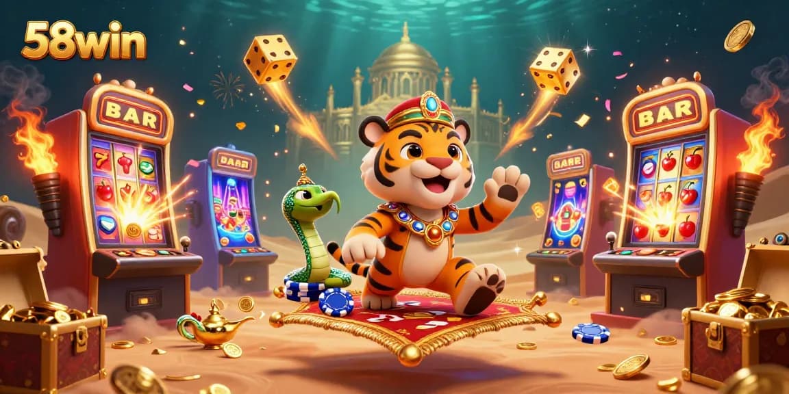 Experience excitement with 58win as a sultan soars on a jackpot-filled adventure.