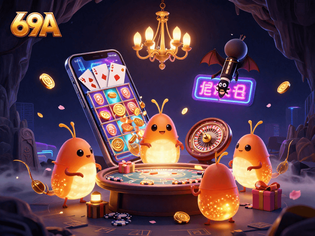 Experimente a emoção do jogo com 69A iluminado por vagalumes em um cassino cativante.