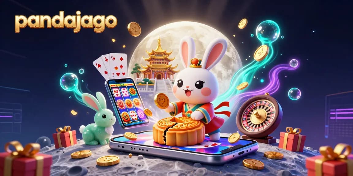 Pandajago menghadirkan pengalaman kasino dengan kelinci bulan yang memukul kue bulan yang terungkap dengan chip poker di dalamnya.
