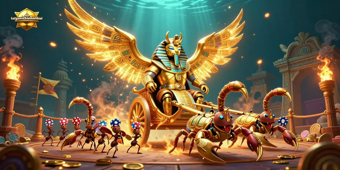 Engage in thrilling action with taigamebaidienthoai in a vibrant 3D casino battle scene.