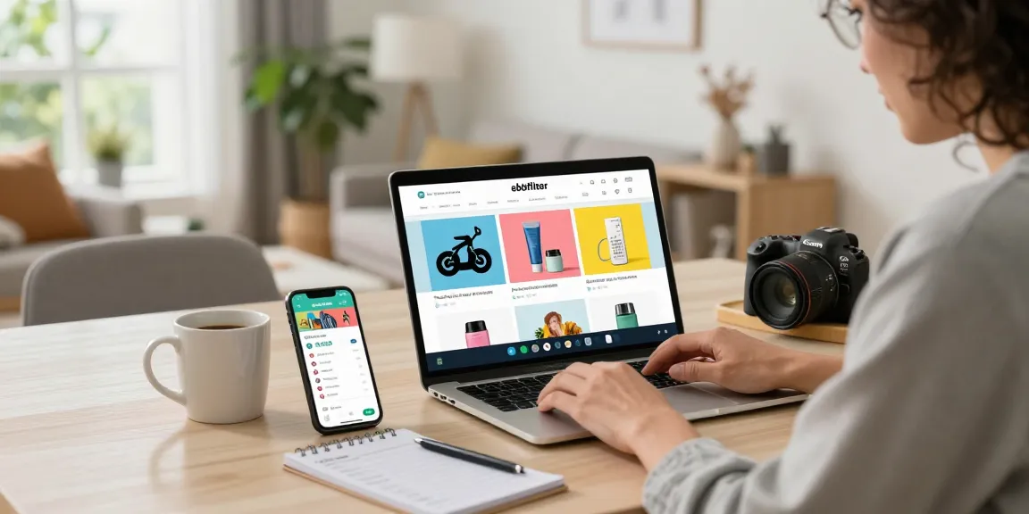 Discover the engaging e-commerce shopping experience on ebbfilter.com with stylish products in a cozy home setting.