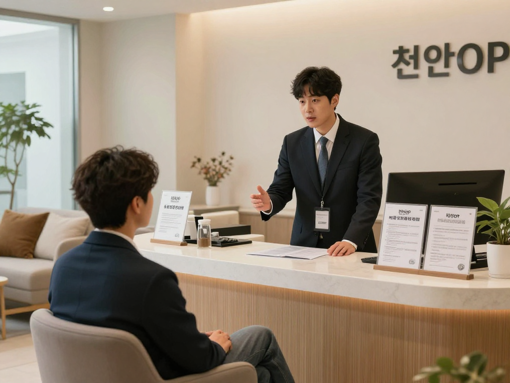 천안OP 서비스를 제공하는 현대적인 오피 사무실의 편안한 분위기