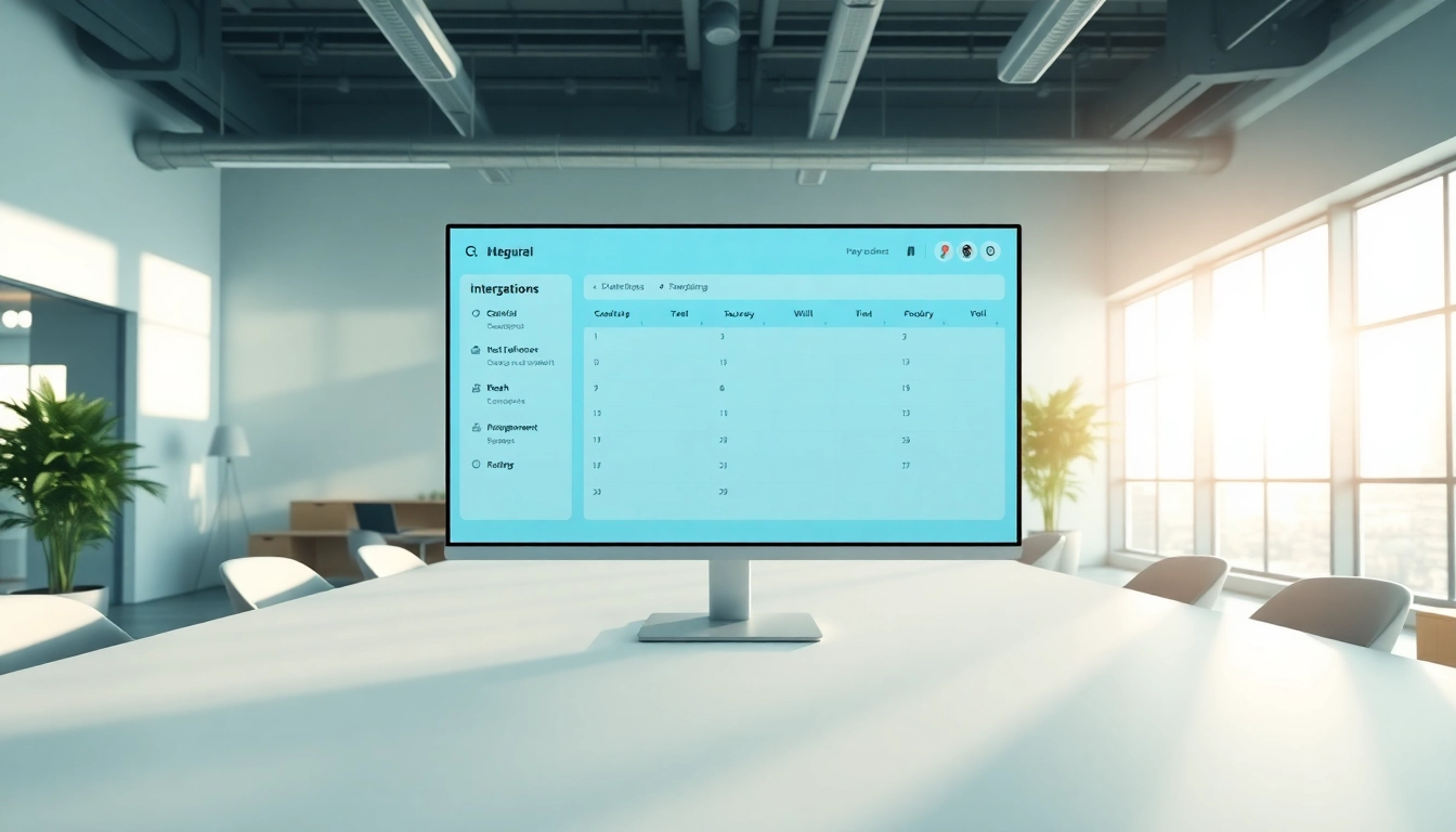 Visualize Clockwise alternative AI assistant managing schedules in a modern office setup.