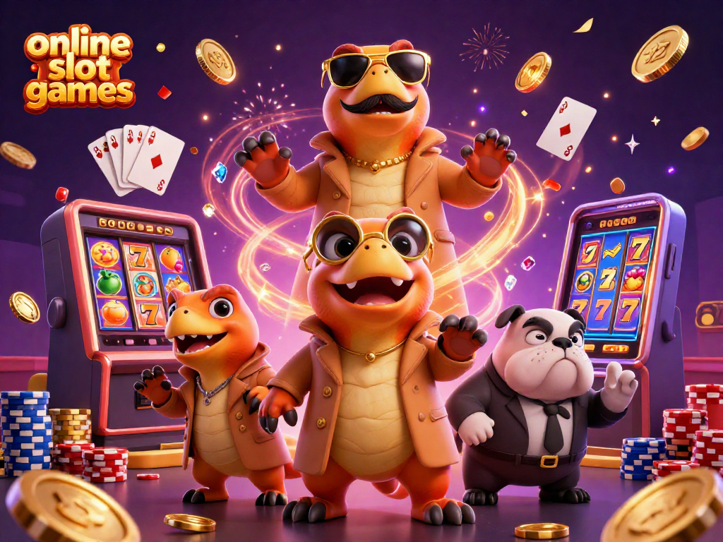 Experience thrilling online slot games with raptors disguised at a casino VIP lounge.