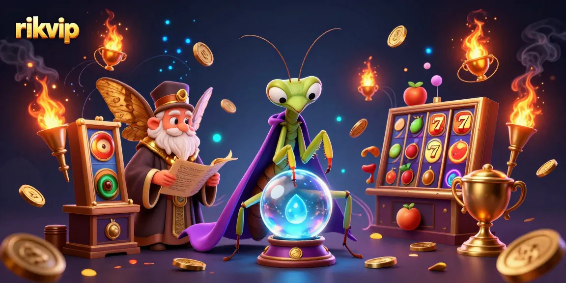 Experience the magic of winning at rikvip with a vibrant casino scene featuring skilled fortune tellers and dynamic game elements.
