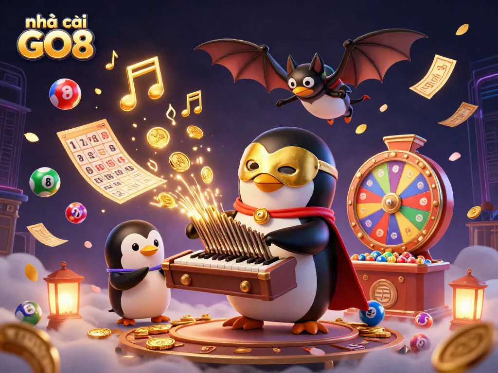 Engage in vibrant gambling fun with nhà cái GO8 featuring casino elements and dynamic visuals.