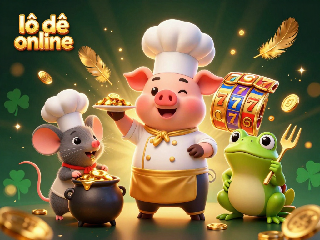 Engage with lô đề online in a vibrant casino scene, featuring lively characters and slot themes.