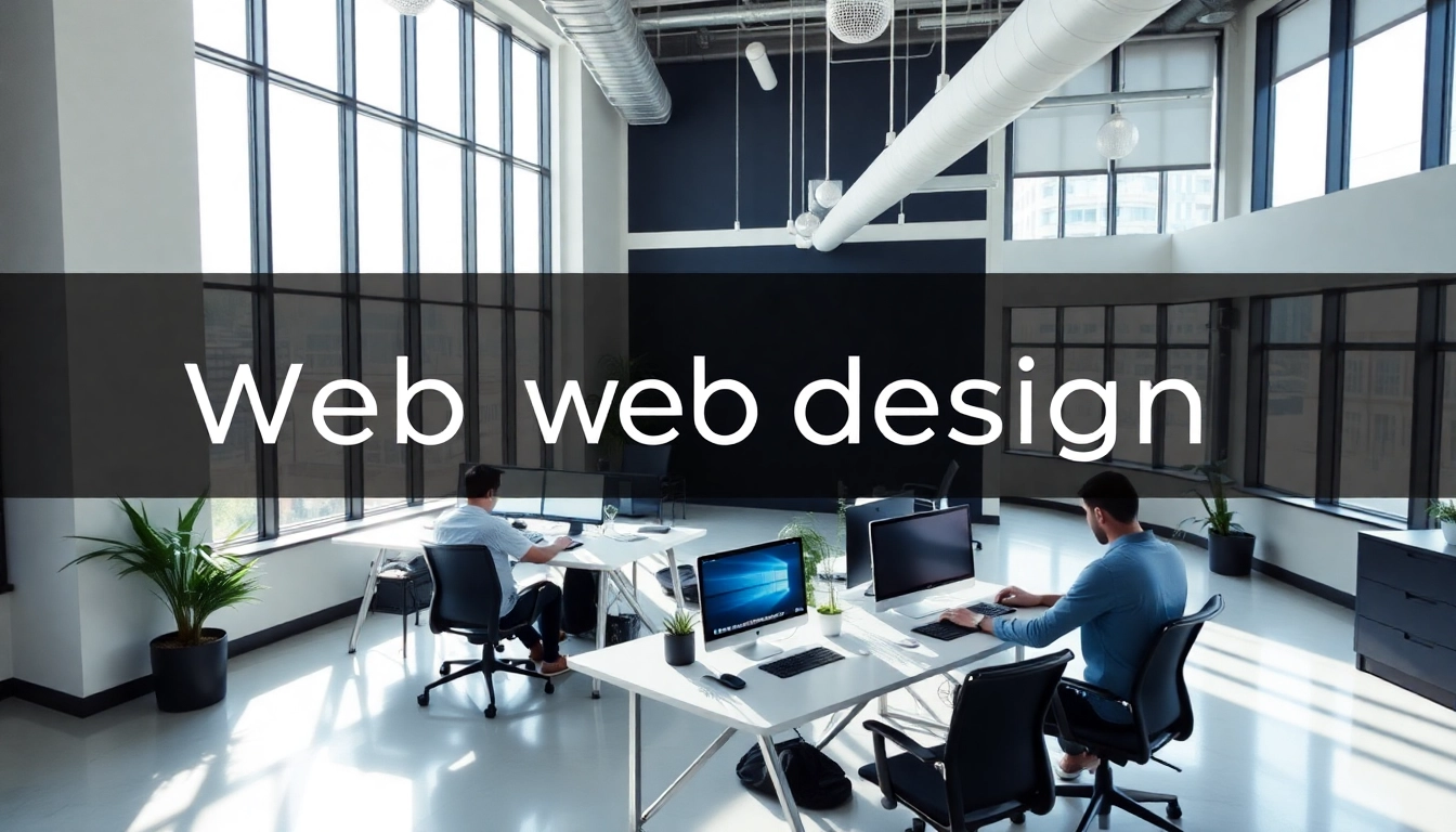 Showcasing a professional website design agency Melbourne collaborative workspace and team.
