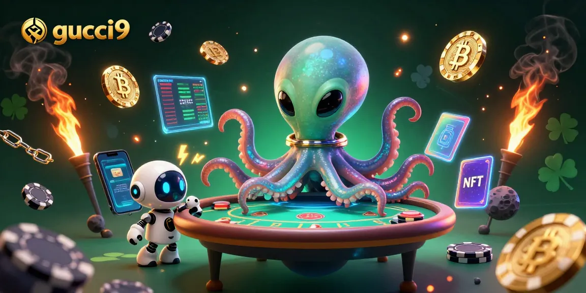 Play thrilling poker with gucci9 in a vibrant cosmic casino space!