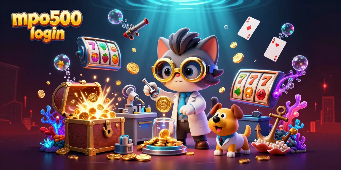 Experience the excitement of mpo500 login with vibrant 3D slot machines and fun gaming characters!