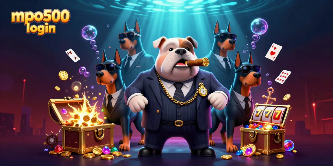 Engage with mpo500 login for exclusive gaming thrills and jackpots in this vibrant illustration of a casino.