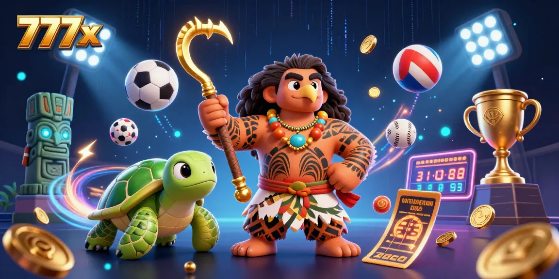 Engage in thrilling gaming adventures at 777x, featuring vibrant casino characters and dynamic betting elements.