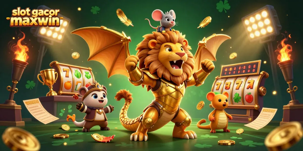Experience slot gacor maxwin with vibrant 3D casino characters and dynamic gaming elements.