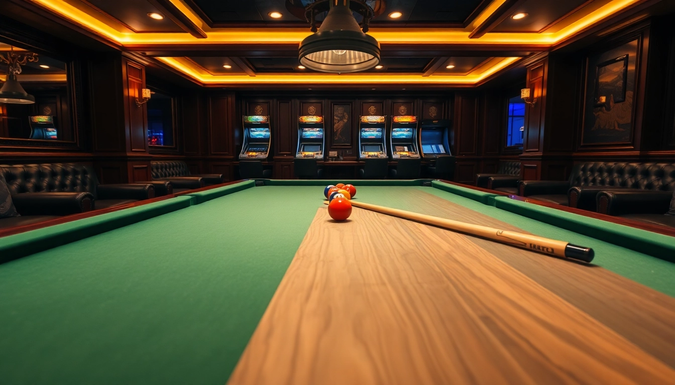 Buy Pool Tables showcased in a luxurious game room environment.