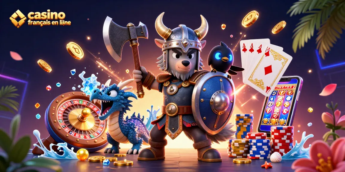 Gagnez en jouant au casino français en ligne avec des héros de jeux 3D animés.