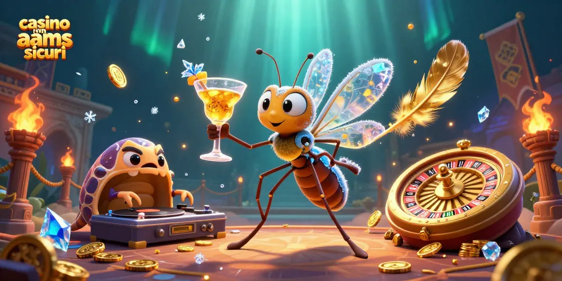 Immagine di un casinò non AAMS sicuri con un fantastico cocktail e giochi d'azzardo avvincenti.