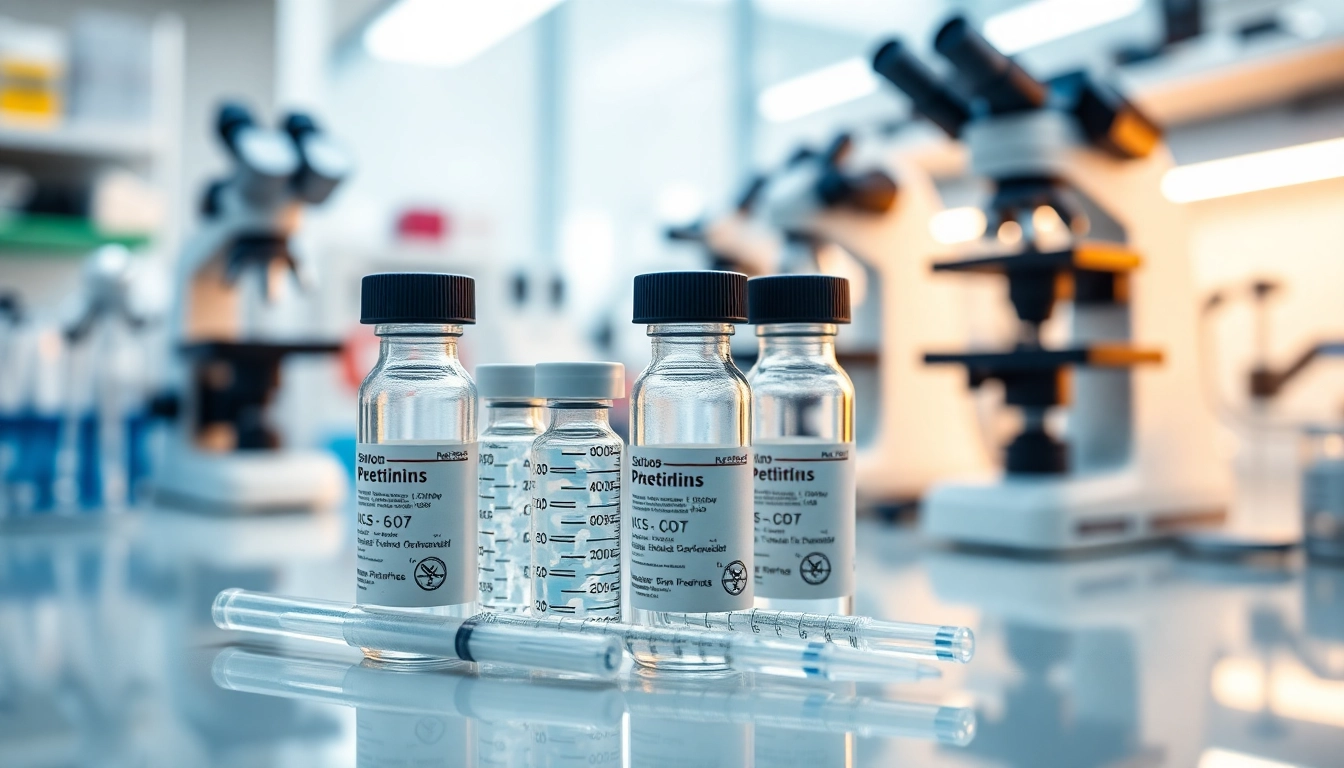 Evaluating how much do peptides cost in a modern lab with vials and syringes.