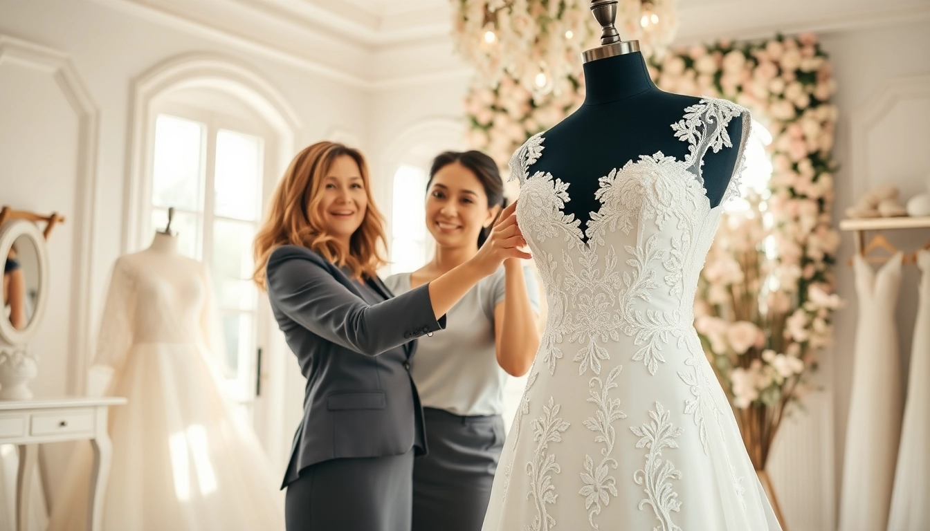 Bridal styling di alta classe in un'atmosfera elegante con abiti